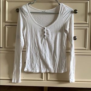 Long sleeve white comfy top